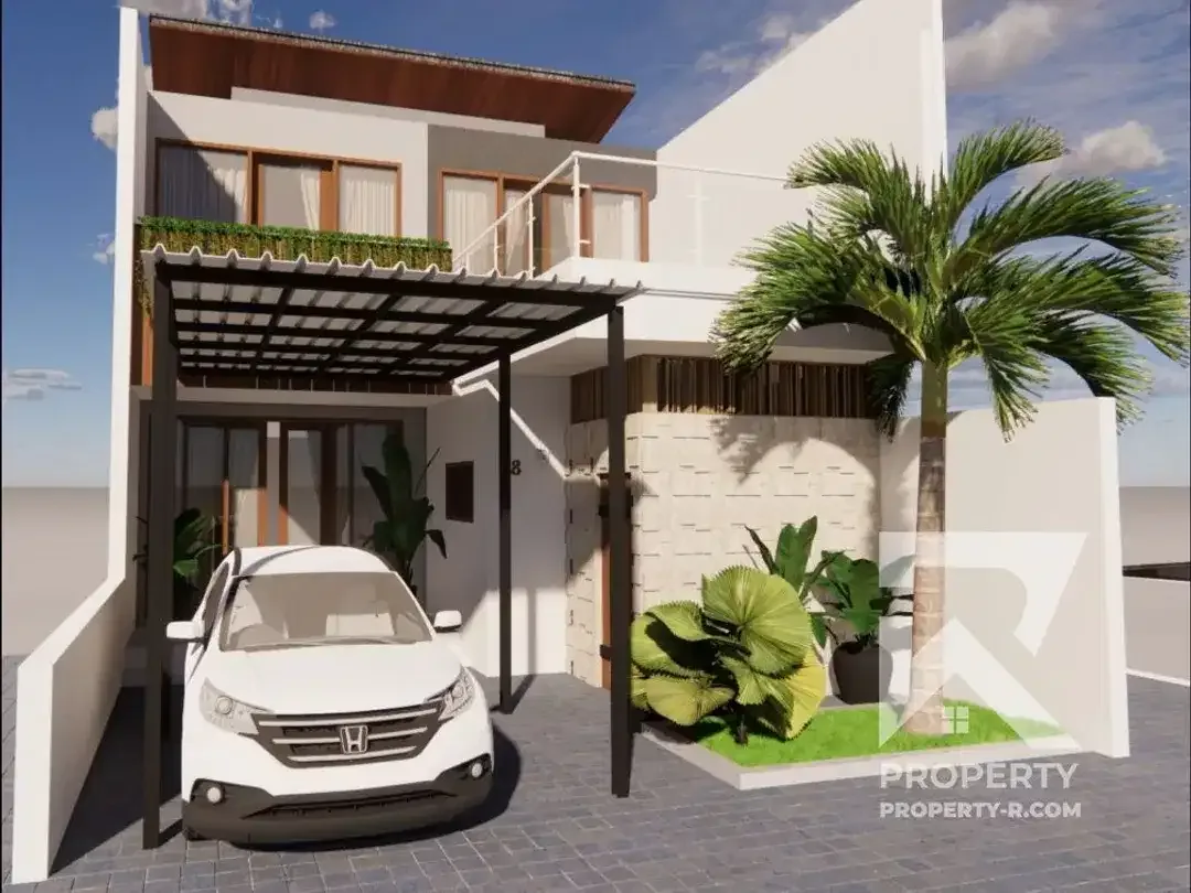 Townhouse 3 Kamar Tidur Baru di Renon Bali untuk Disewakan Tahunan - Image 1 of 10