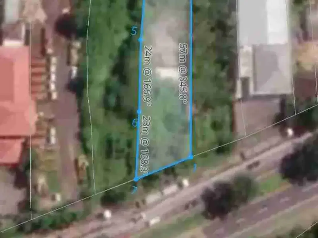 Tanah Komersial Sudah Tembok Keliling di Jalan Utama - Image 1 of 8