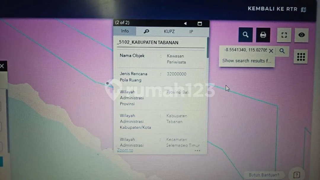 Tanah Strategis Zona Pink Turun Harga Dibawah Pasaran, Tabanan - Image 3 of 4