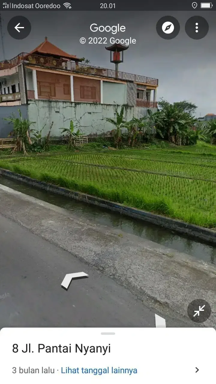 Turun Harga Lahan View Sawah & Los Sungai di Nyanyi - Image 1 of 3