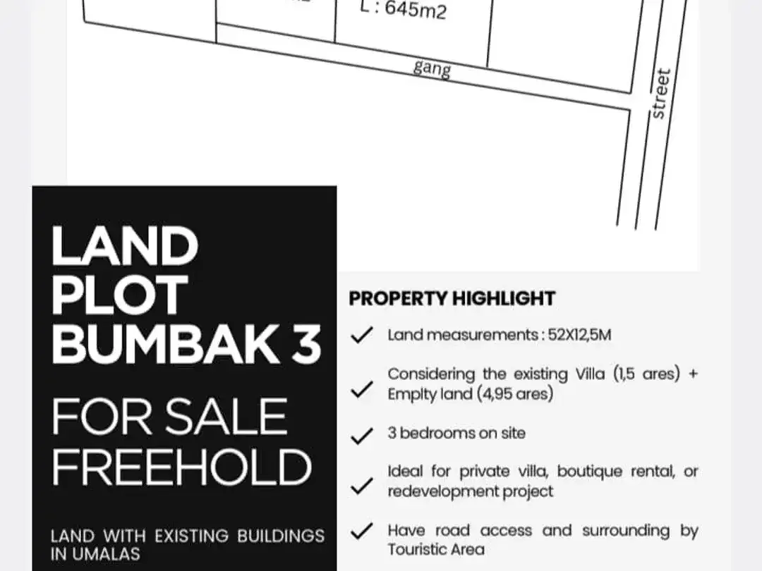 Freehold - Rare opportunity sale Land in Prime location Umalas, Bali - Image 10 of 10
