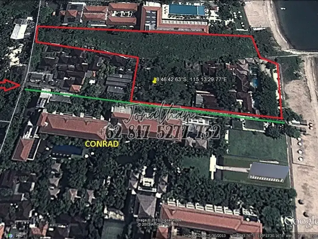 Beachfront Land 15020 m2 Sebelah Conrad Nusa Dua Benoa - Image 2 of 2