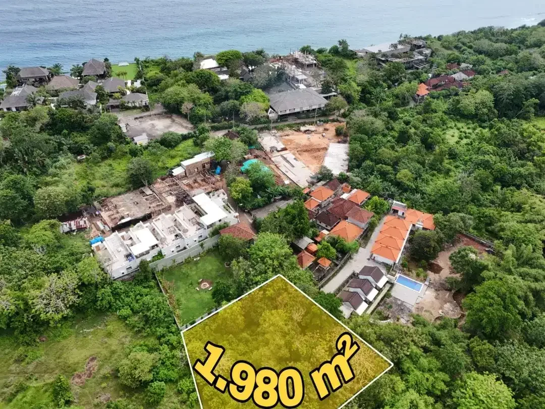 Tanah Strategis Dekat Tebing Pantai di Uluwatu Bali - Image 1 of 10