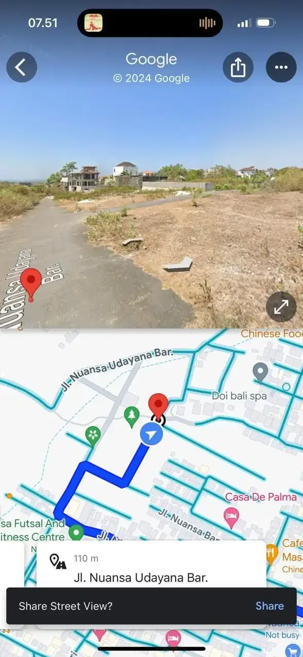 TANAH LOKASI STARTEGIS SIAP BANGUN UNTUK INVESTASI DI JIMBARAN - Image 4 of 9