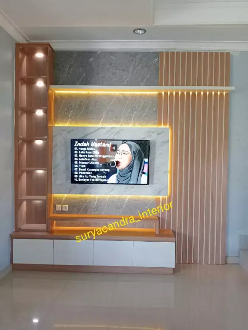 Backdrop tv 300×300 , rak tv, bufet tv, interior, hpl - Image 1 of 1