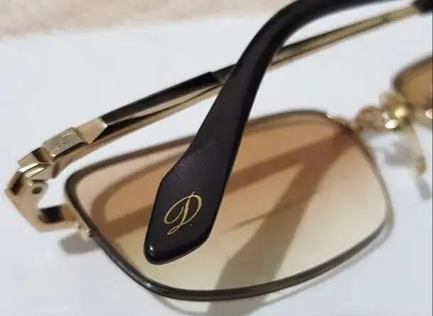 Kaca mata Frame ST DUPONT original TITANIUM Brown and White - Image 4 of 10