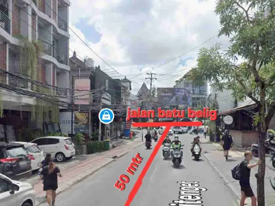 jual tanah langka petitenget 3,5are pinggir jalan area pariwisata - Image 8 of 10