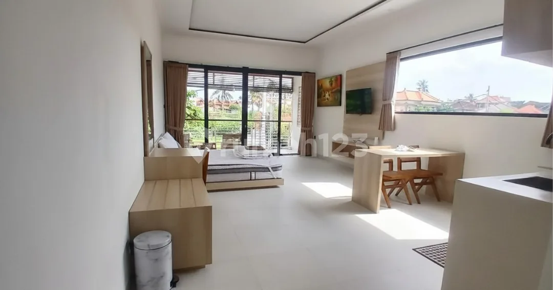 Modern & Spacious 1Br Apartment With Rice Field View In Munggu Sesehh - Image 1 of 4