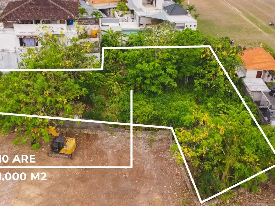 Dijual Cepat Tanah 10 Are di Benoa Kuta Selatan Bali – SHM & ITR Kuning Perumahan - Image 1 of 9