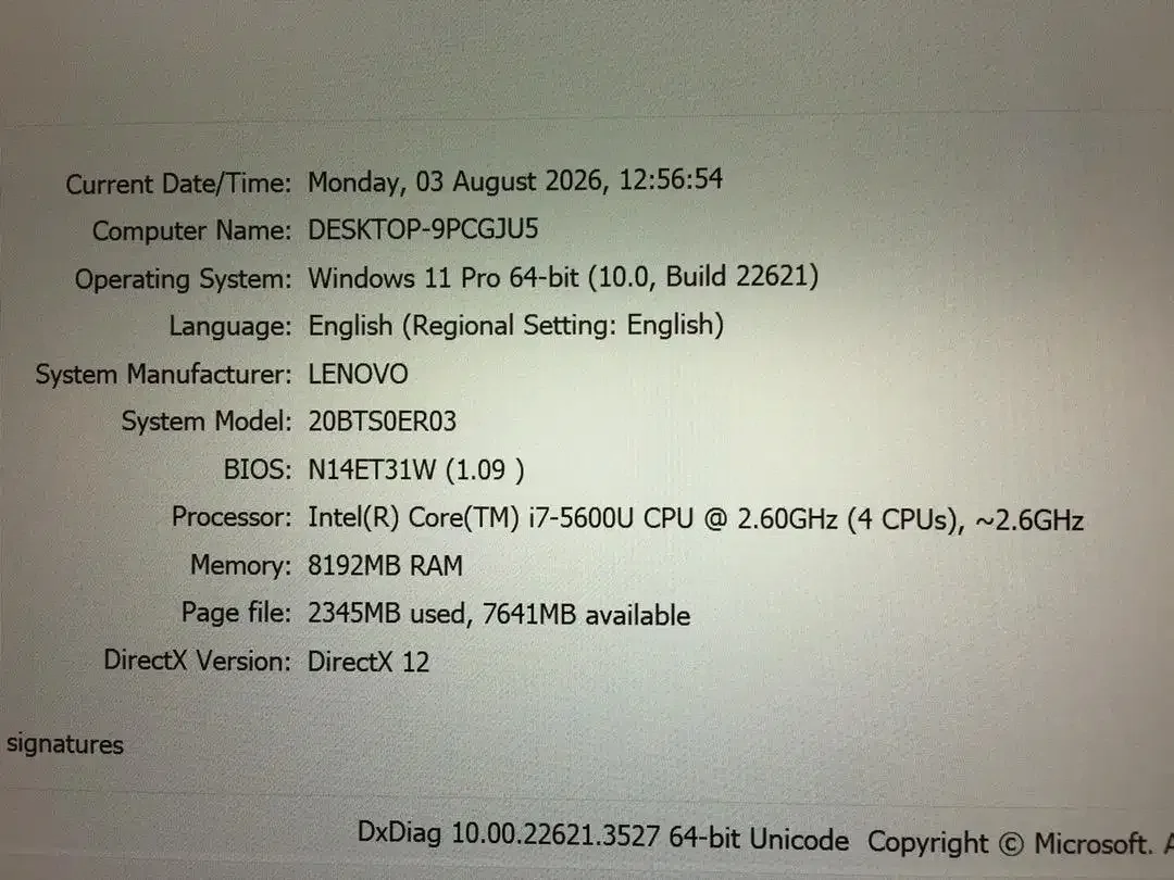 Lenovo ThinkPad X1 Carbon G3 Core i7 Ram 8GB SSD 128GN 2K Mulus Murah - Image 10 of 10