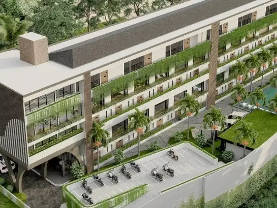 Apartemen tepi laut dengan pemandangan panorama sawah di kawasan Cemagi - Image 2 of 10
