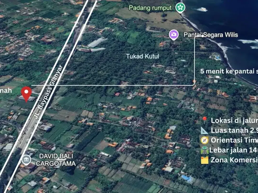 TANAH STRATEGIS BYPASS GIANYAR - Image 2 of 4