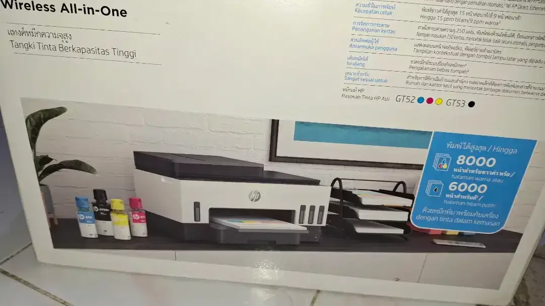 Dijual printer Hp smart tank 750 wireless all in one - Image 2 of 7