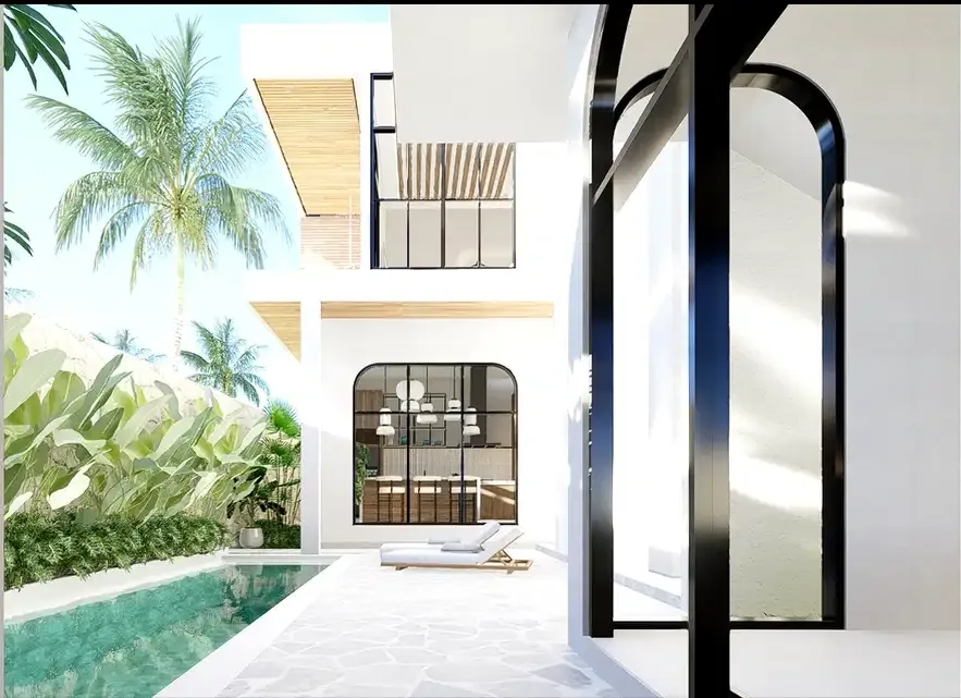 A new mediteranian villa with ocean view at jalan Anggrek Ungasan - Image 1 of 10
