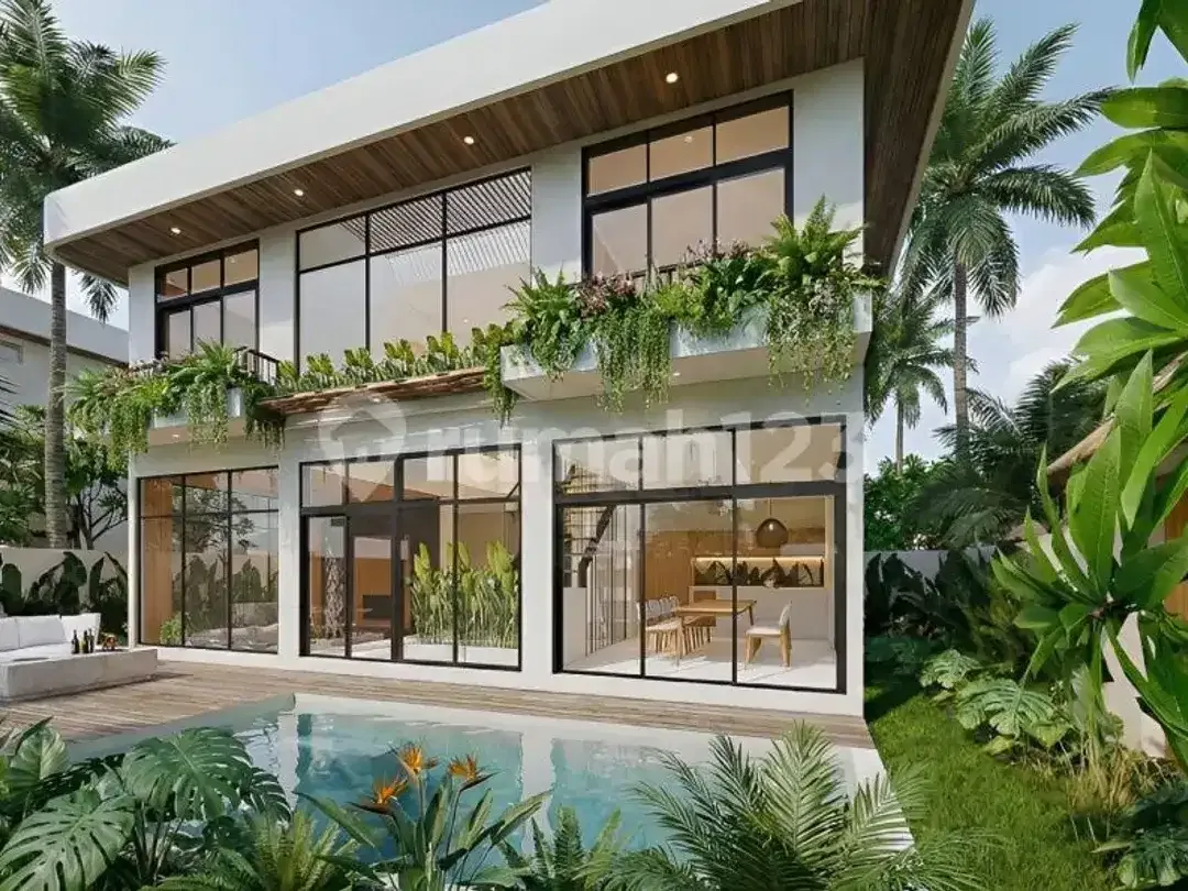 Tangkuban Village Villa For Sale In Kerobokan, Ricefield View, 3Br, Yellow Zone, Usd 290,000 - Image 3 of 10