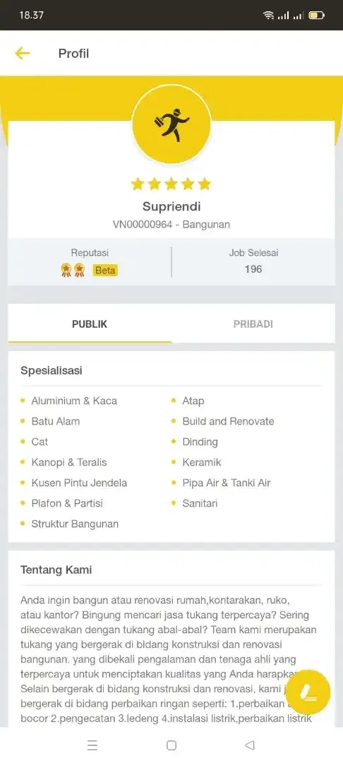 Tukang harian dan borongan - Image 10 of 10