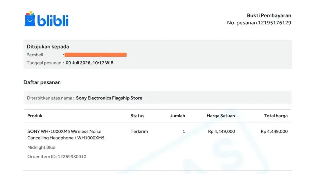 SONY WH1000-XM5 PEMAKAIAN SATU BULAN - Image 8 of 8