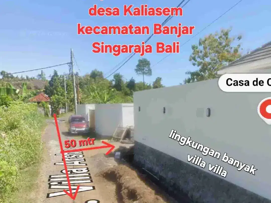 Jual Tanah 2,3are kawasan villa dkt Pantai Lovina Buleleng Bali - Image 2 of 10