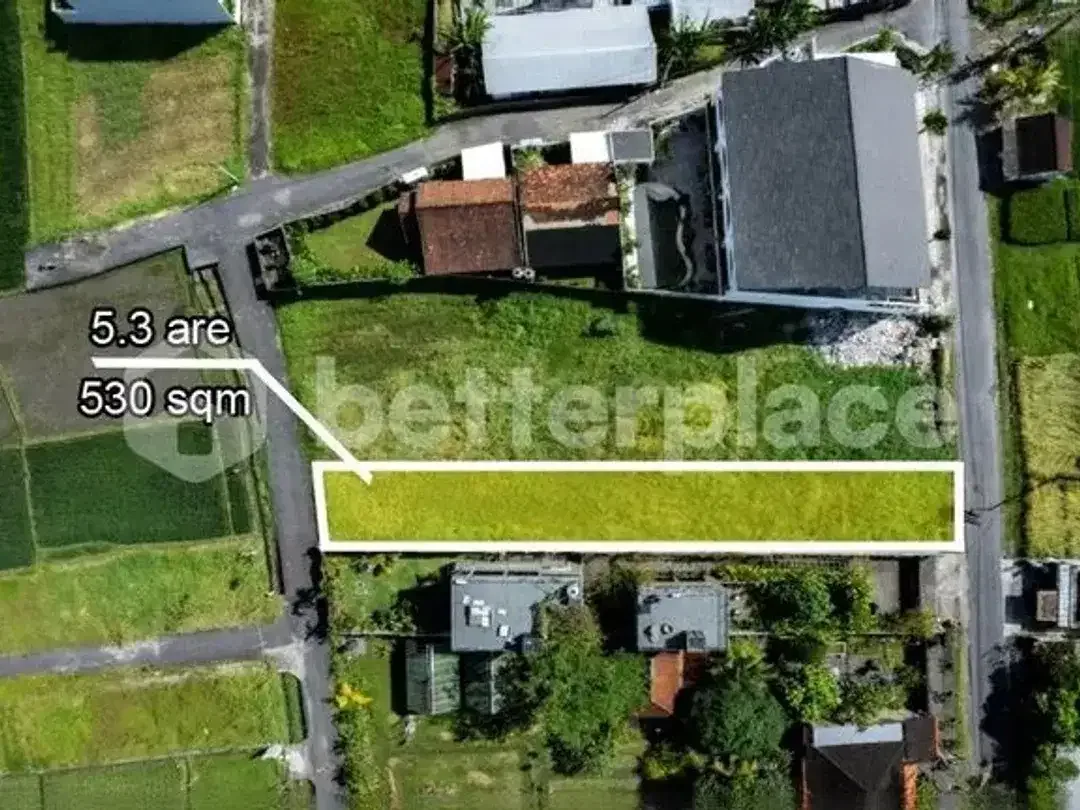 A Rare Coastal Investment in Kedungu: Prime Leasehold 5.3 are Land with Rice Field Views Just Moments from the Beach - Image 1 of 7