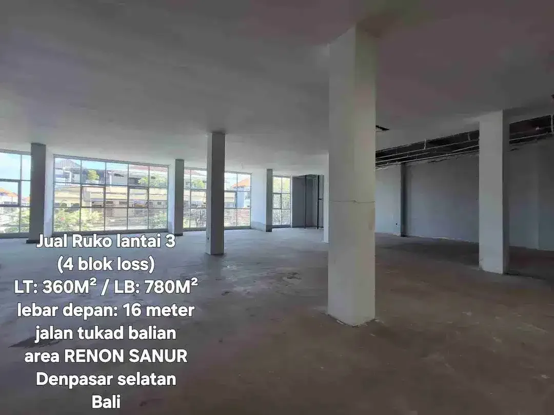 Jual RUKO ld:16 meter di Renon tukad balian, dkt Sanur Denpasar Bali - Image 6 of 10