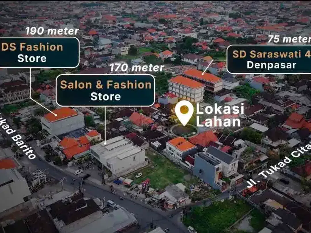 DIJUAL TANAH STRATEGIS RENON DENPASAR - Image 4 of 5
