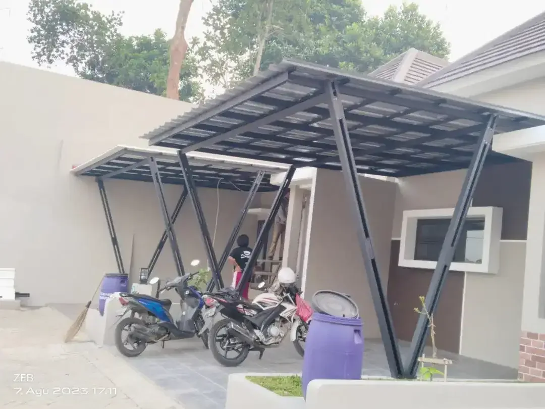 Kanopi spesial baja ringan murah terpasang rapi - Image 2 of 4