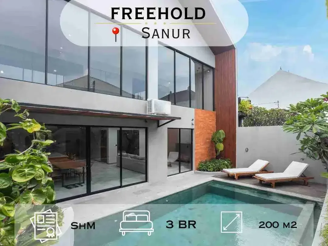 On Progres Freehold Villa Tondano Sanur Bali - Image 1 of 10