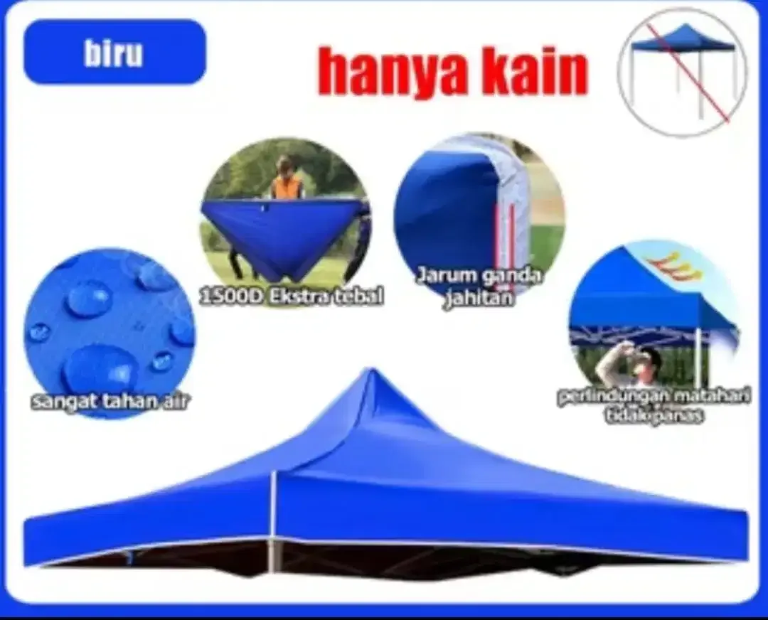 Kain tenda/atap tenda - Image 2 of 2