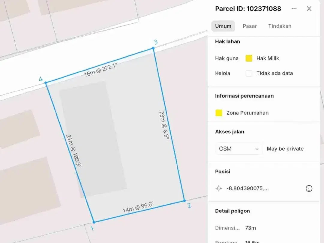 DIJUAL TANAH BONUS BANGUNAN KOS, JIMBARAN,KUTA SELATAN - Image 7 of 7