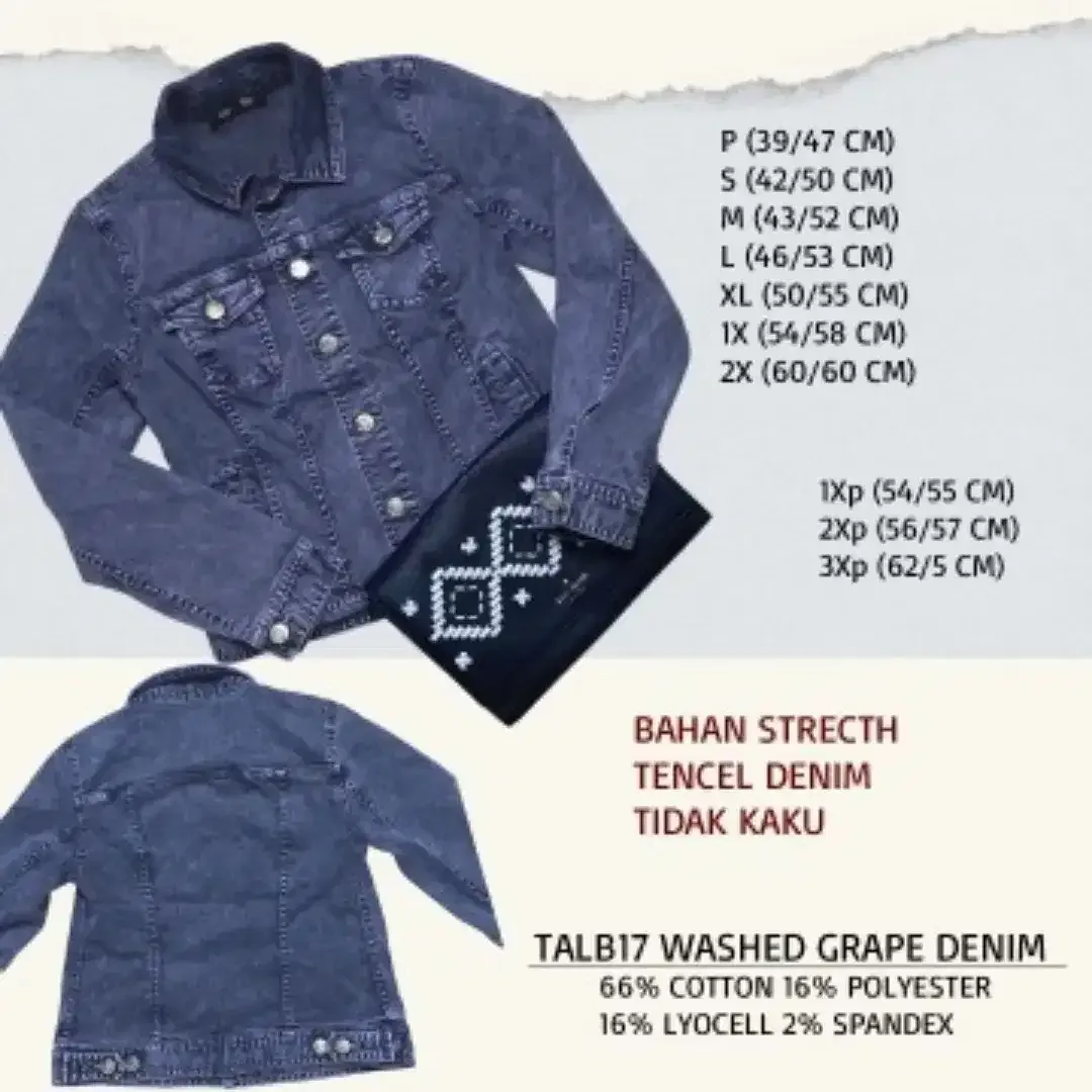 Jacket Washed Grape Denim Tablots - Image 1 of 2
