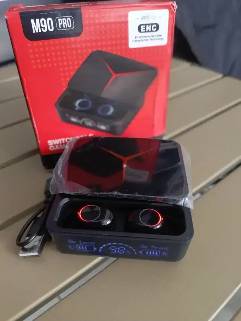 TWS/Headset/Earphone Gaming Wireless Bluetooth Led Case Slide Design - Image 1 of 4