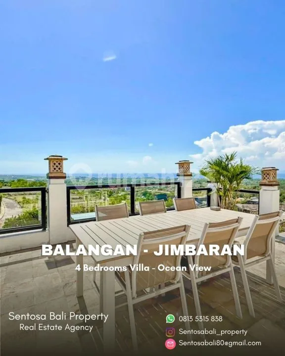 Ocean View Villa Balangan Jimbaran 4Br 550M2 - Image 1 of 4