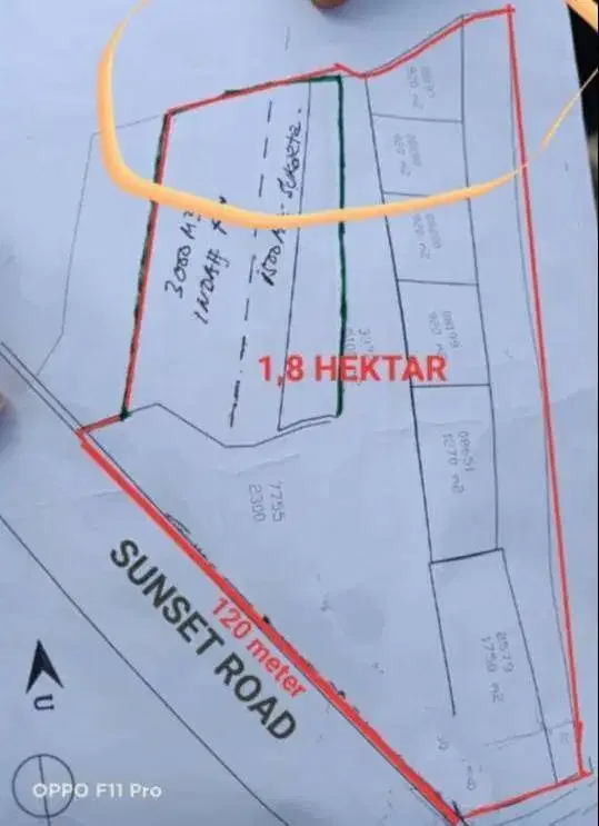BUC DIJUAL TANAH PINGGIR JALAN UTAMA SUNSET ROAD - Image 5 of 6