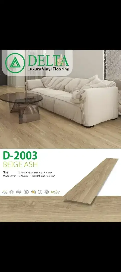 Vinyl lantai merek delta 2mm - Image 1 of 5