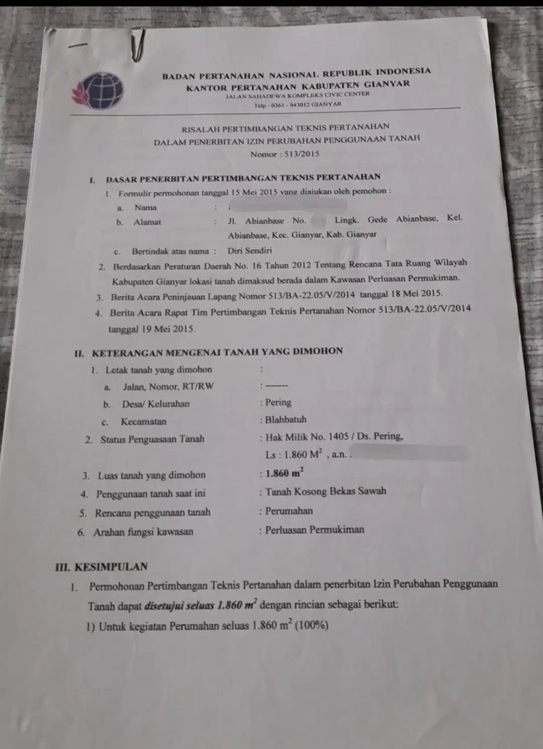 Tanah Murah Permata Pering Blahbatuh Gianyar Dekat Pantai Saba Ketewel - Image 10 of 10
