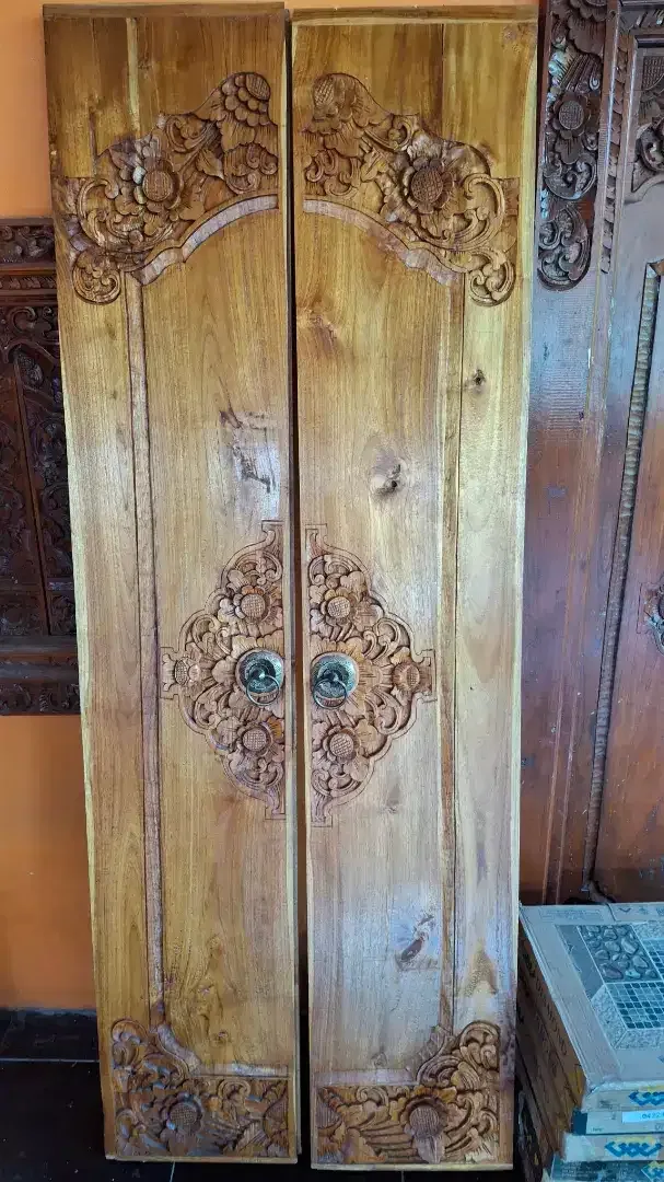 Dijual daun pintu ukir kayu jati belah dua - Image 5 of 5