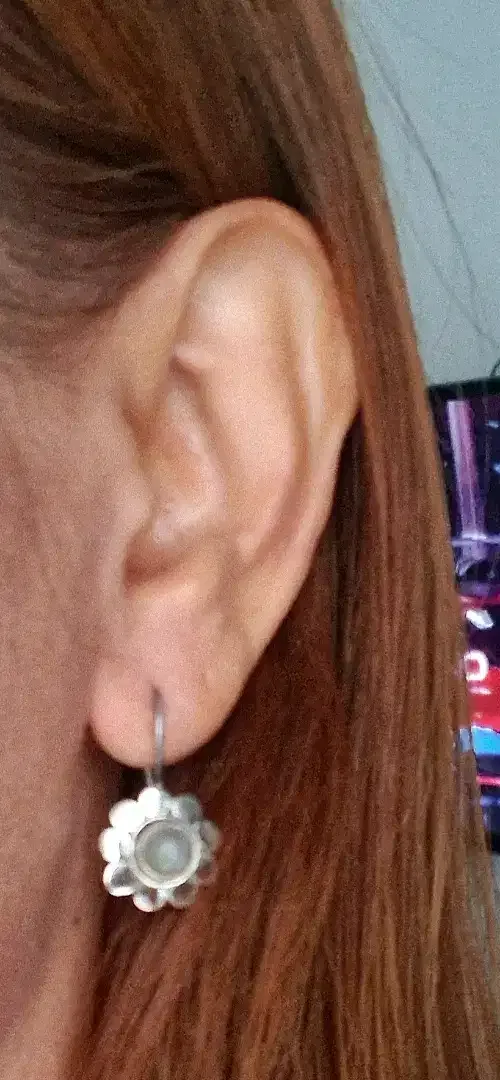 Anting wanita moonstone perak 925 - Image 4 of 5
