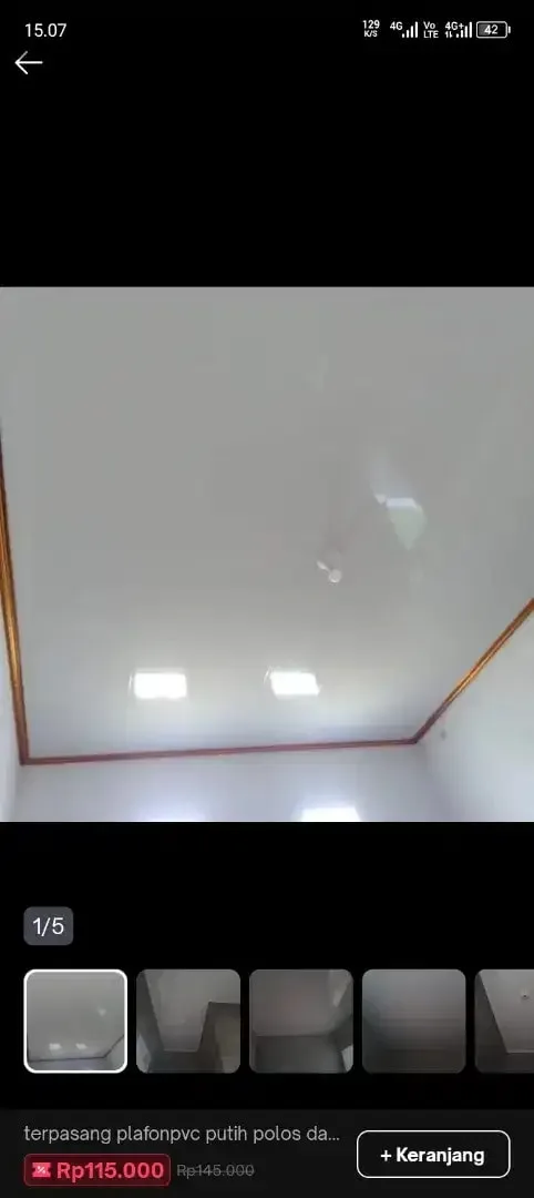 Plafon Pvc glosy terkini modern murah - Image 3 of 5