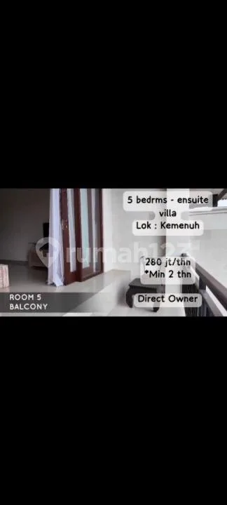 Vila Besar 5Kmr Siap Huni Harga Murah Kemenuh Ubud Area - Image 3 of 4