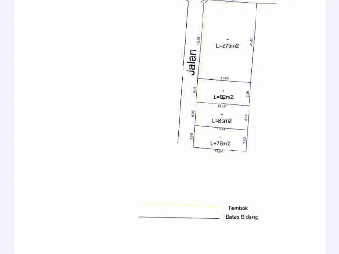 Di jual tanah kavling jalan Tukad Pancoran , Panjer, Denpasar, Bali - Image 3 of 3
