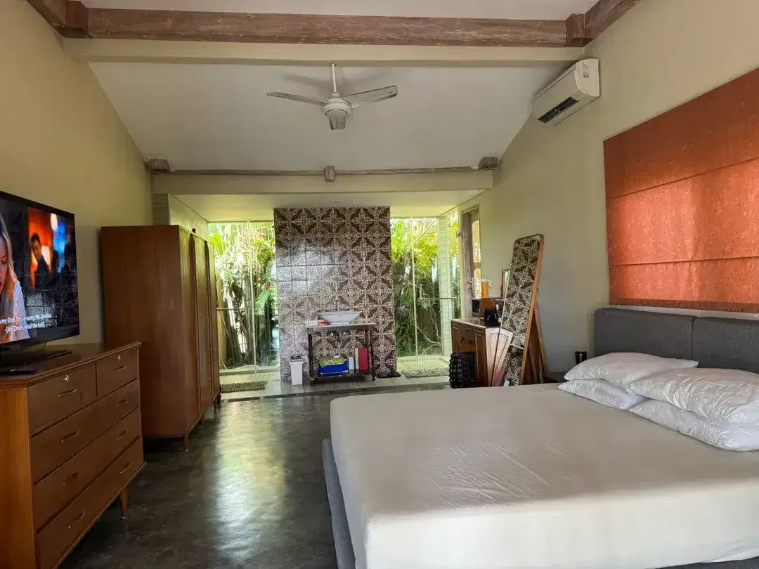vila semi-furnished yang indah dengan sungai kecil, sawah, dan pemandangan matahari terbenam di Gianyar - Image 7 of 8