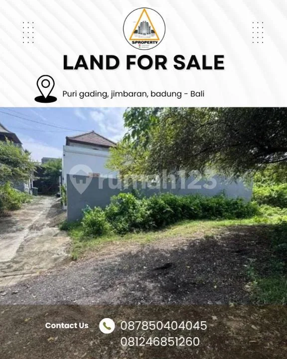 Dijual Cepat Tanah Strategis di Puri Gading - Jimbaran - Image 1 of 4