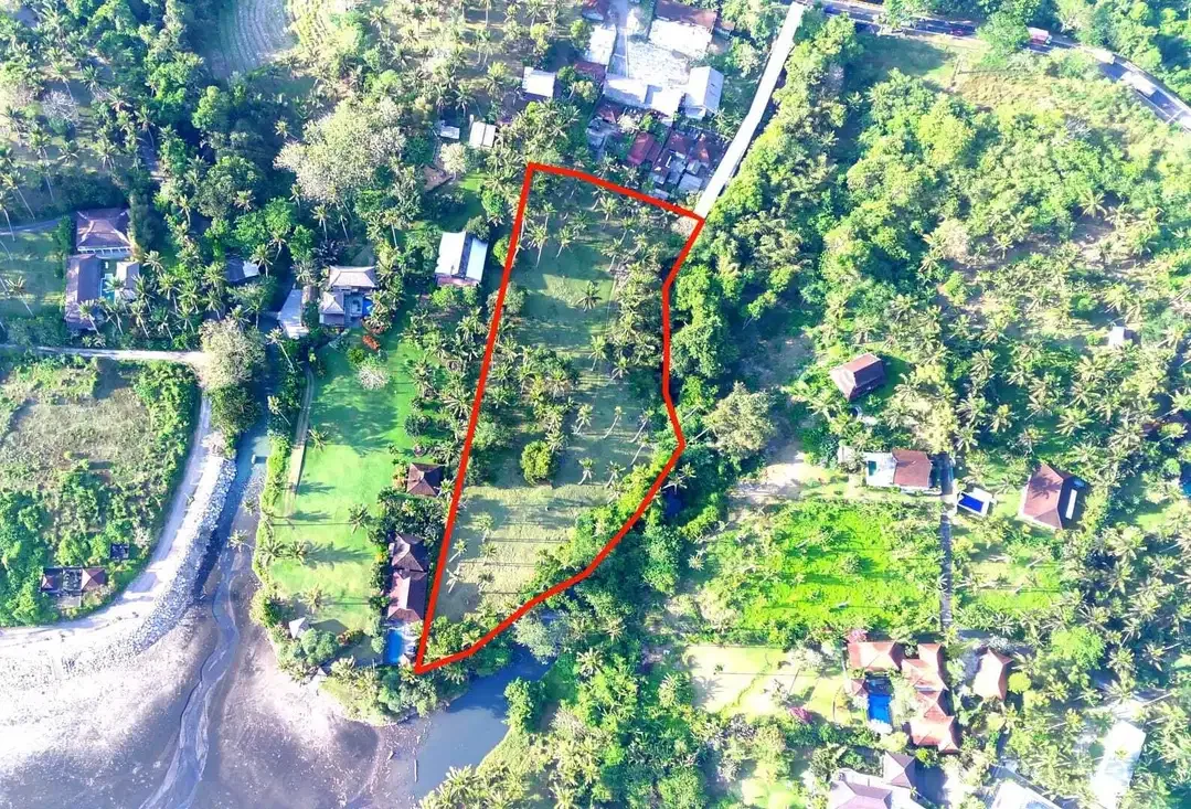 Dijual Tanah Langka Los Pantai dan Sungai di Balian Beach Tabanan - Image 2 of 10