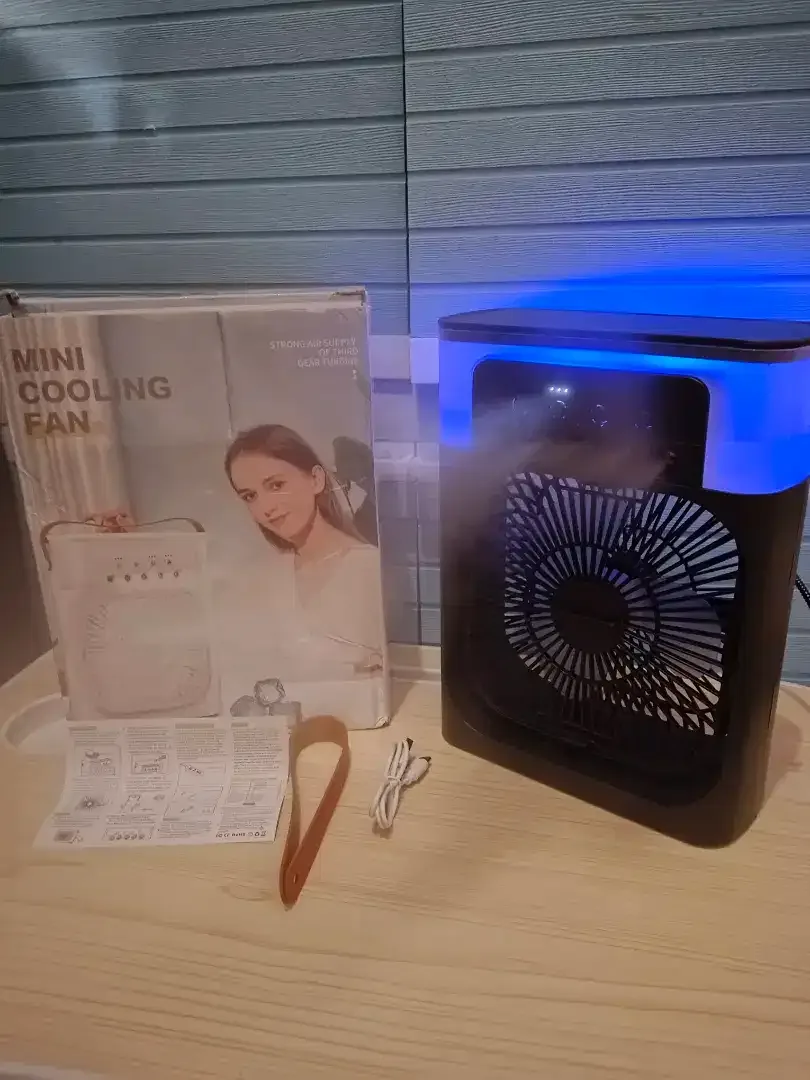 100rb BARU-Kipas Mini Ac Portable Air Cooler Fan 10W Uk. 21x9x26cm - Image 6 of 10