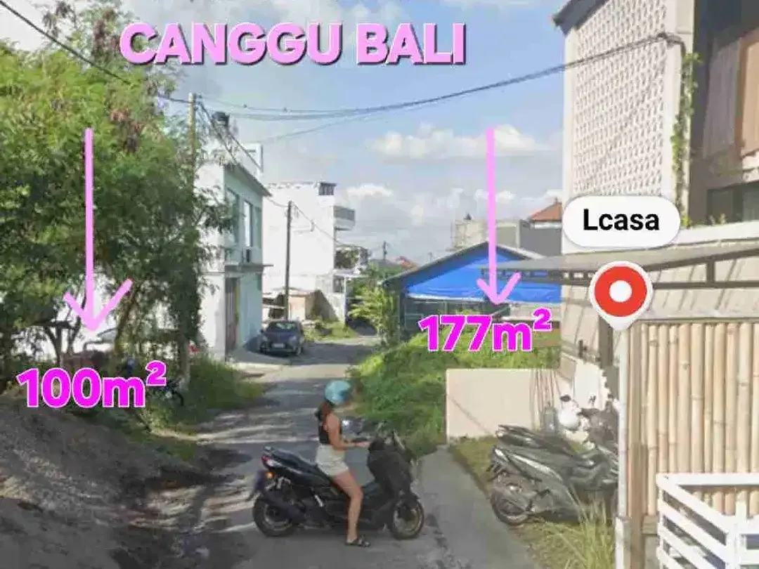 Jual tanah 1are & 1,77are PERERENAN CANGGU, jln sempol Badung Bali - Image 4 of 10