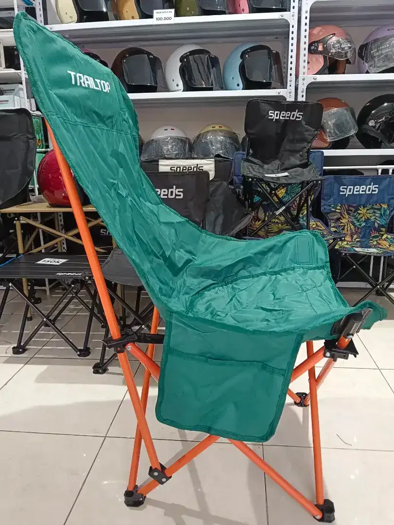 PROMO Kursi Lipat Sandaran Tinggi camping/mancing/gunung UK.47x47x91cm - Image 8 of 9