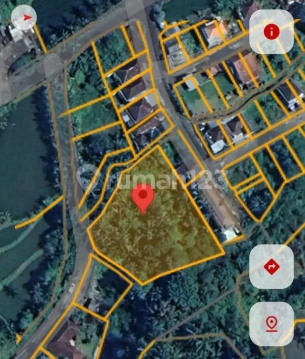 Murah! Tanah Ngantong River View Lingkungan Villa, Hanya 10 Menit ke Pantai Saba, Gianyar - Image 1 of 4