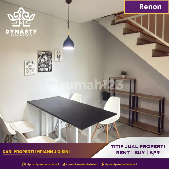 For Rent - Semi Villa Cluster Renon Dekat Sanur â¨ - Image 3 of 4