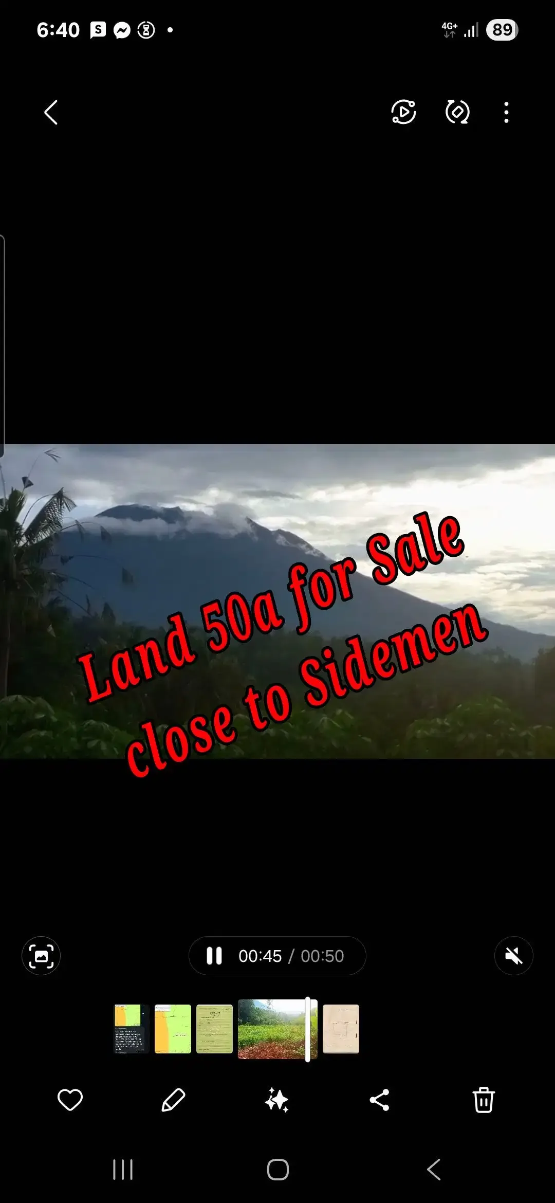 Land 57a for Sale close to Sidemen Traditional Village Bali - Image 1 of 8