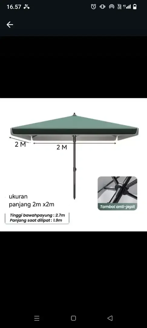 Payung jualan/payun outdoor - Image 1 of 2